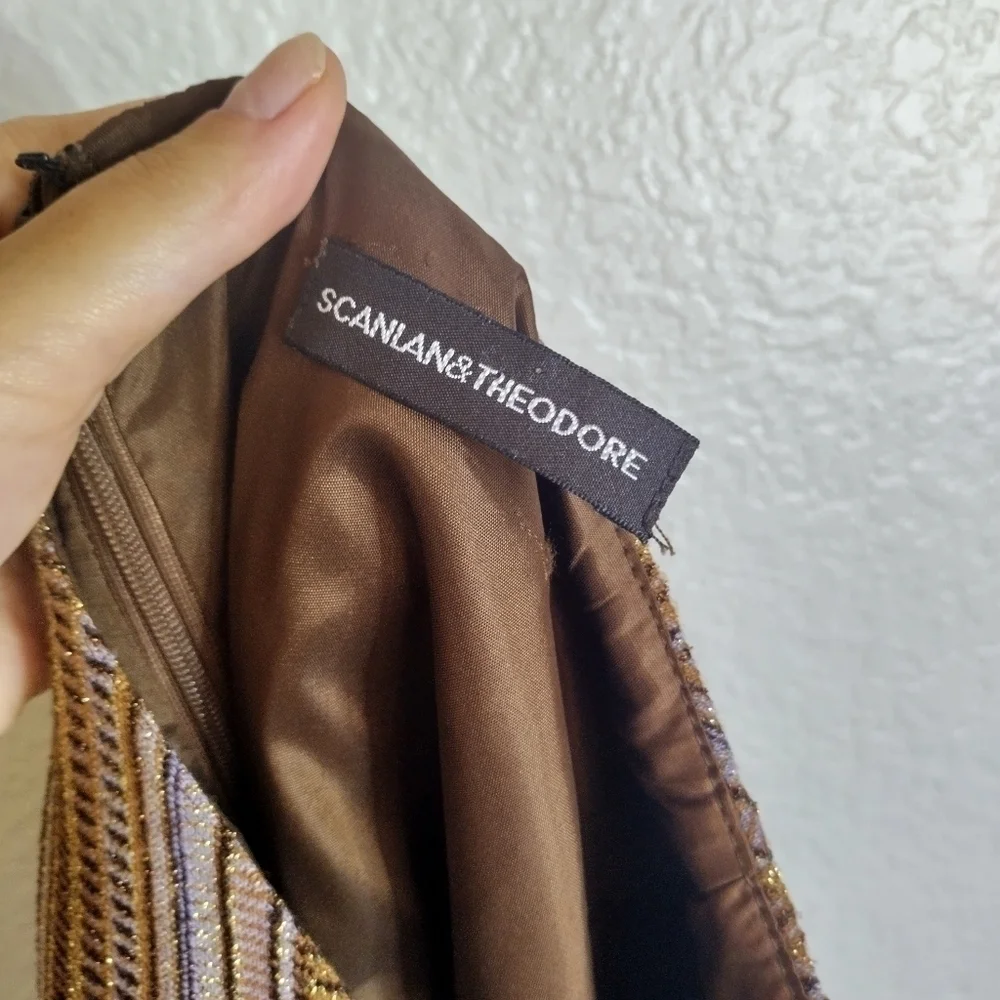 Scanlan & Theodore shimmery pencil skirt sz 8 - Picture 10 of 11